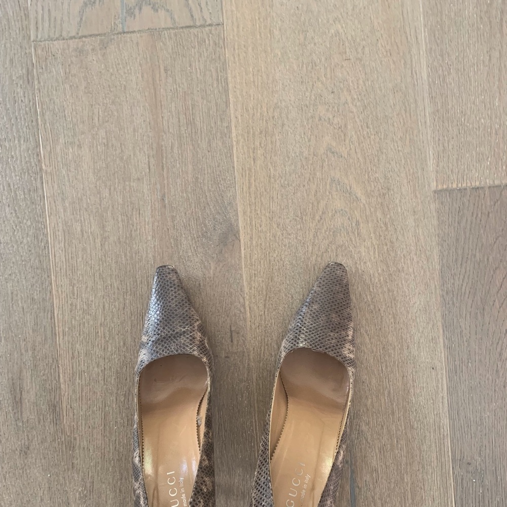 Gucci Animal Skin High Heel Pumps size 8 1/2